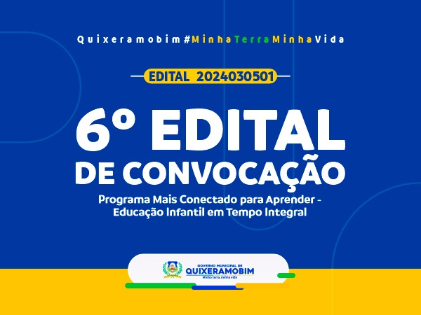 EDITAL DE CONVOCAÇÃO Nº 2024051601