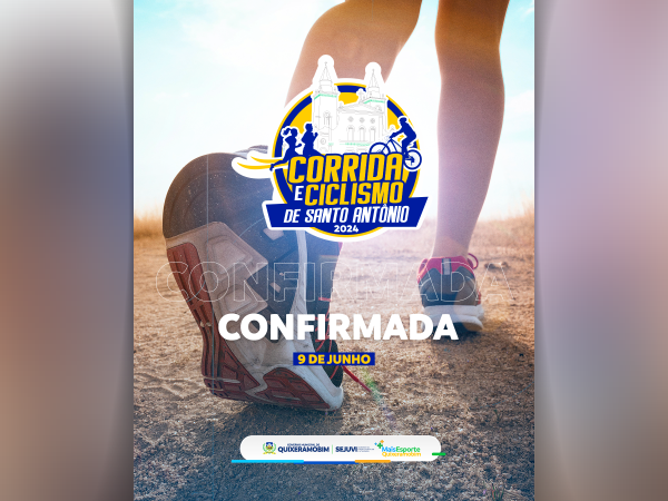 A Corrida de Santo Antônio 2024 está confirmada e vem com uma novidade imperdível: a inclusão do Ciclismo!