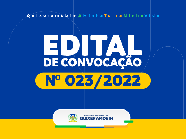 EDITAL DE CONVOCAÇÃO 023/2022