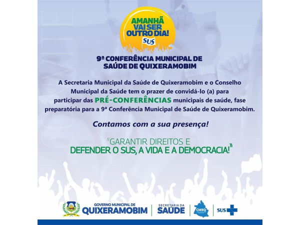 Prefeitura de Quixeramobim promove pré-conferências municipais de saúde em preparação para 9ª Conferência Municipal